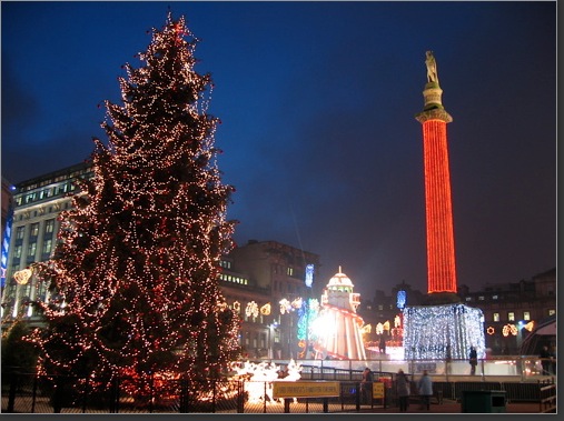 Christmas tree at Glasgow George Square 2007